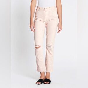 Mother Women's Light Pink Straight Leg Jeans